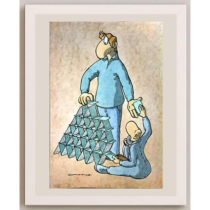 Goran Milenkovic 29x21cm Orijinal Karikatür BOD06099