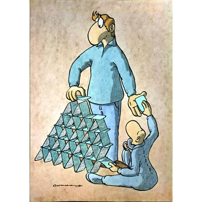 Goran Milenkovic 29x21cm Orijinal Karikatür BOD06099