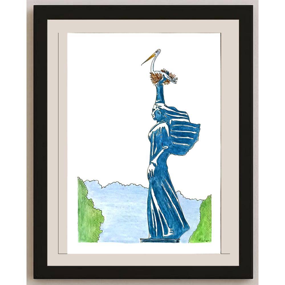 Stevovic Divna 29x21cm Orijinal Karikatür BOD06101