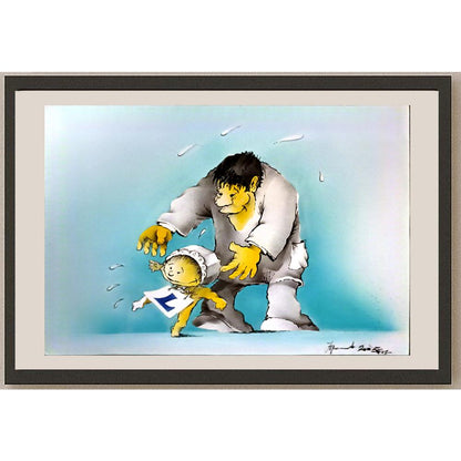 Jovan Prokopljevic 29x21cm Orijinal Karikatür BOD06103