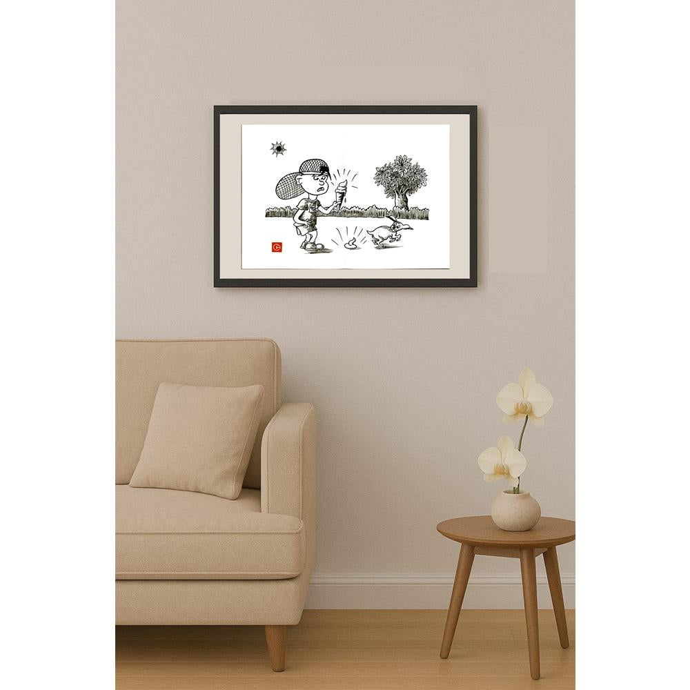 Chen Dong Chun 29x21cm Orijinal Karikatür BOD06118