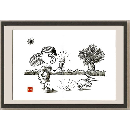 Chen Dong Chun 29x21cm Orijinal Karikatür BOD06118