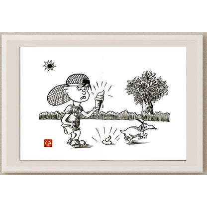 Chen Dong Chun 29x21cm Orijinal Karikatür BOD06118