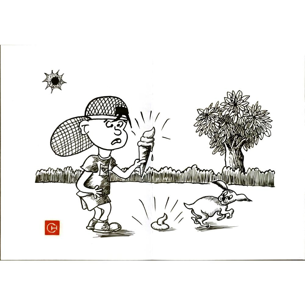 Chen Dong Chun 29x21cm Orijinal Karikatür BOD06118