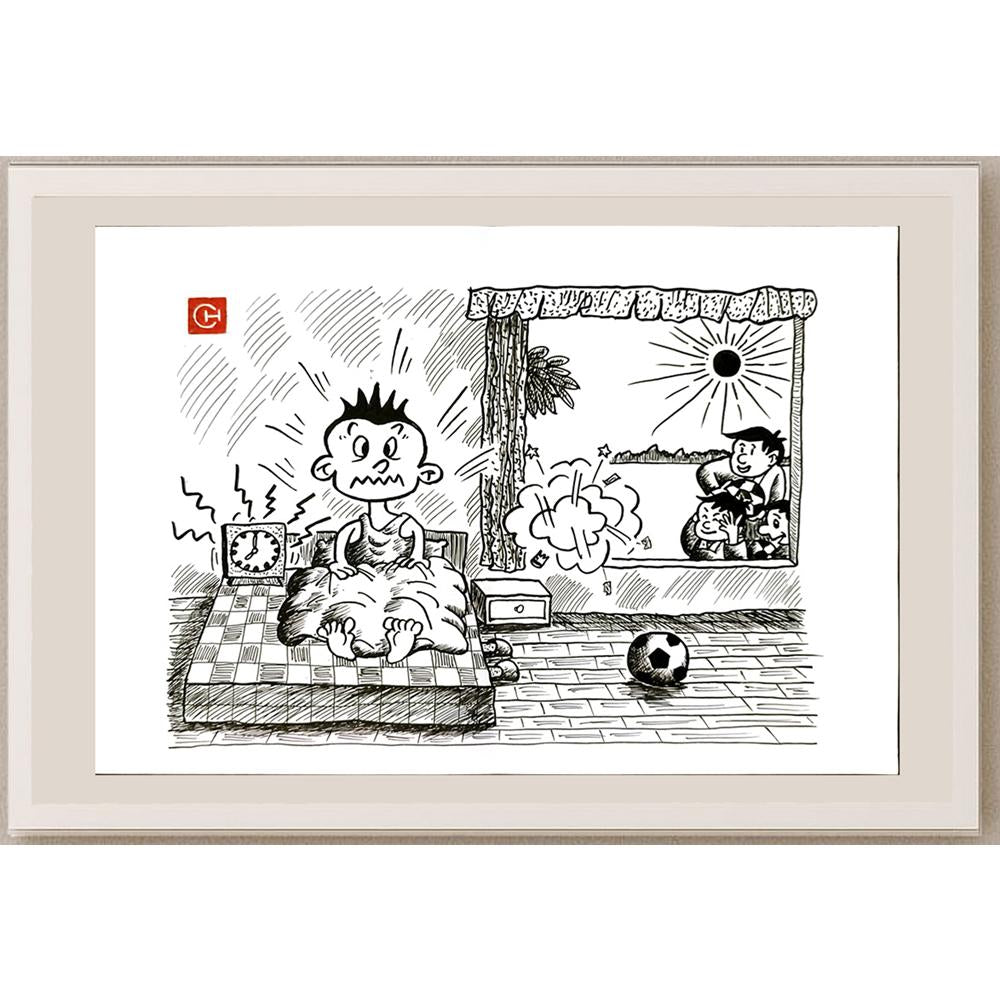 Chen Dong Chun 29x21cm Orijinal Karikatür BOD06119