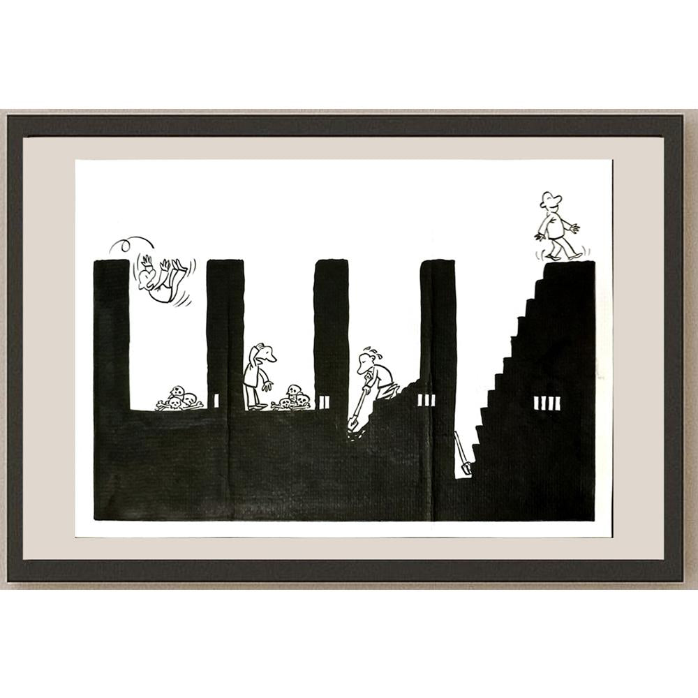 Li Jingshan 29x21cm Orijinal Karikatür BOD06120
