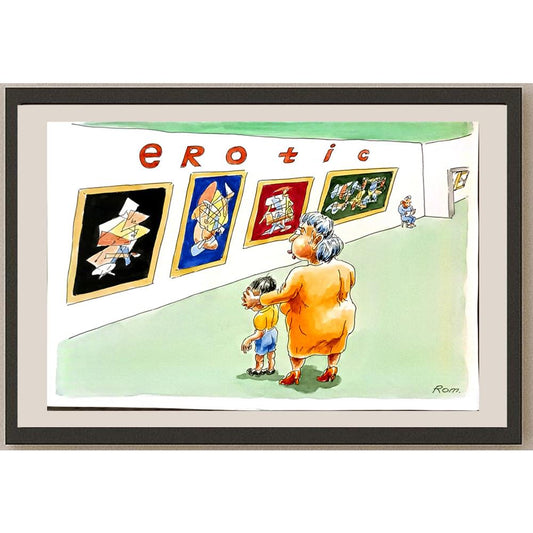 Romanov Vladimir 29x21cm Orijinal Karikatür BOD06128