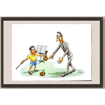 Romanov Vladimir 29x21cm Orijinal Karikatür BOD06129