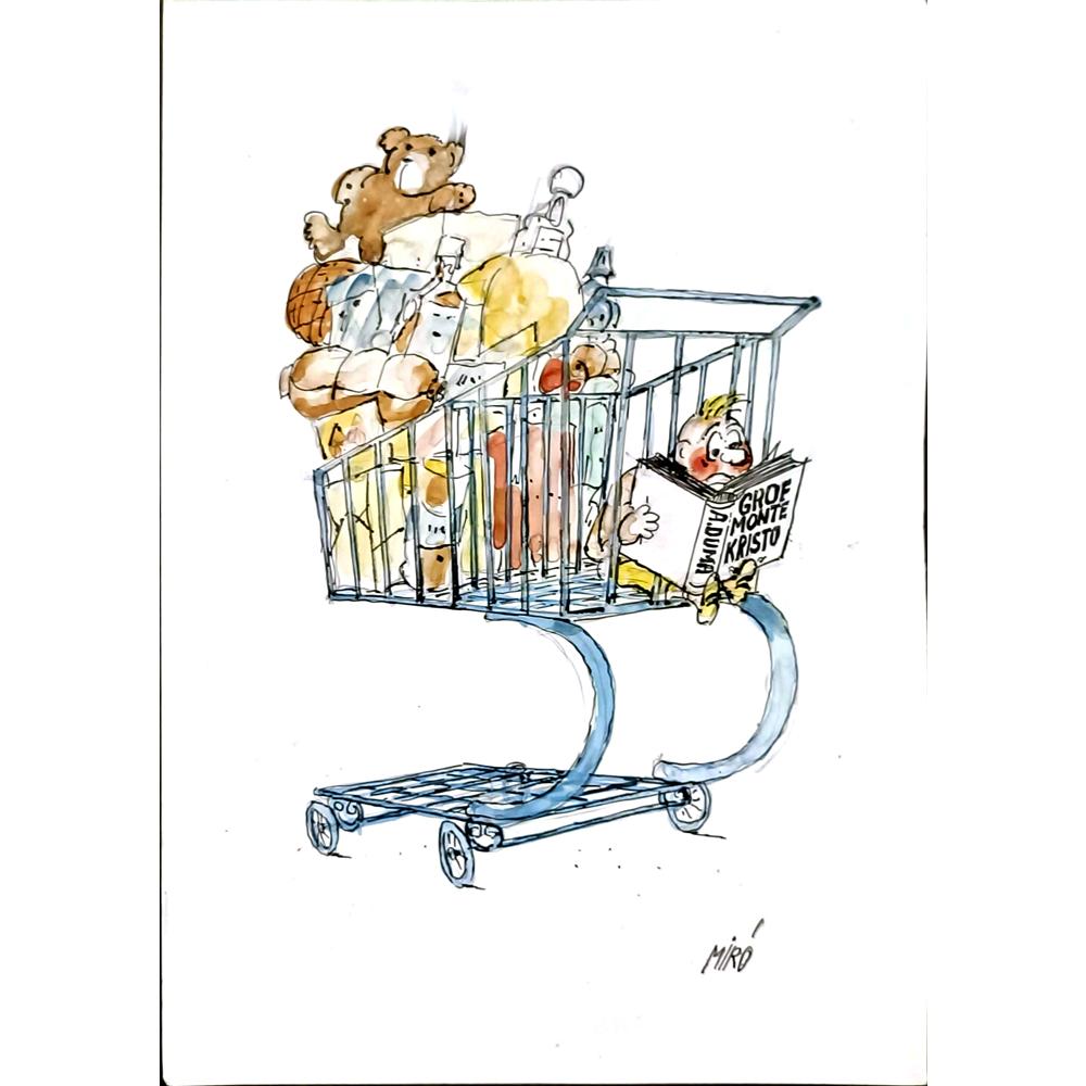 Georgijevski Miroslav 29x21cm Orijinal Karikatür BOD06130