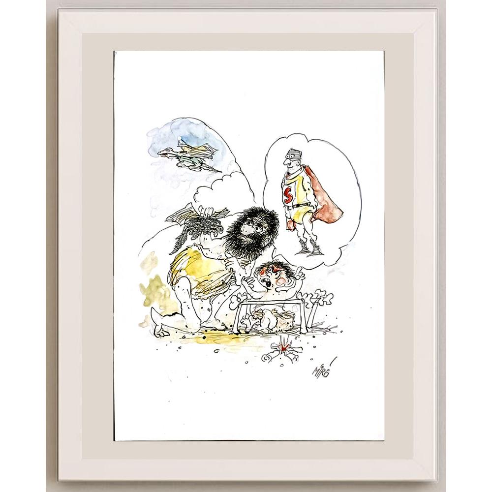 Georgijevski Miroslav 29x21cm Orijinal Karikatür BOD06131