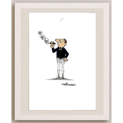 Arionauro Da Silva Santos 29x21cm Orijinal Karikatür BOD06132