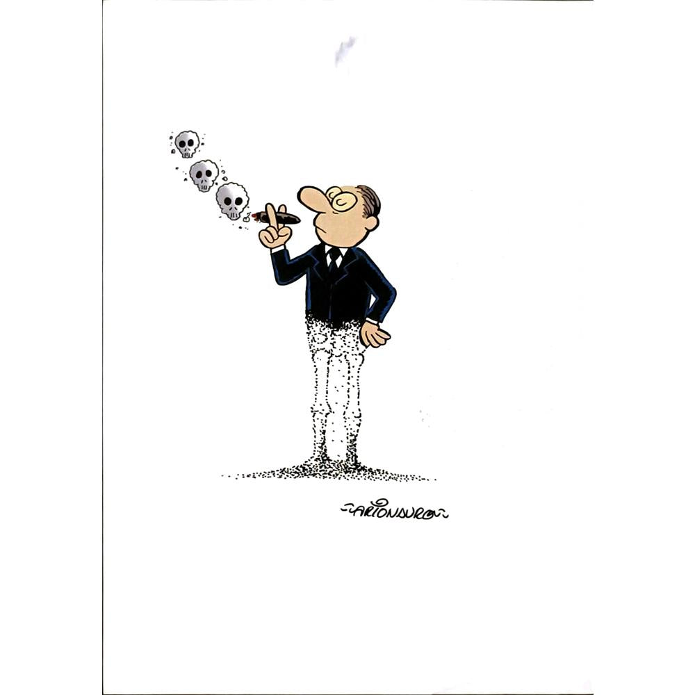 Arionauro Da Silva Santos 29x21cm Orijinal Karikatür BOD06132
