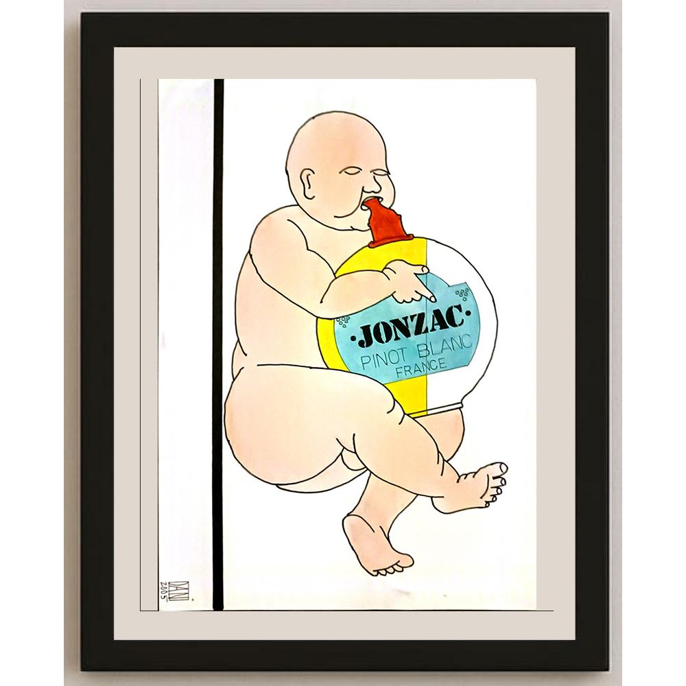 Mihai Danielescu 29x21cm Orijinal Karikatür BOD06135