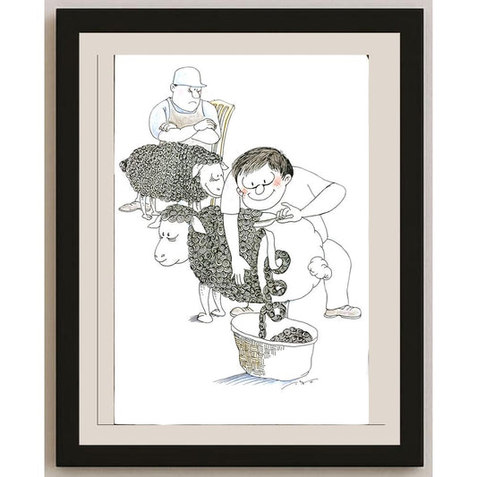 Chen Gang 29x21cm Orijinal Karikatür BOD06137
