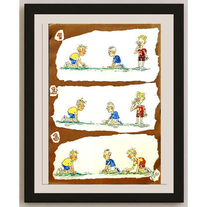 Jordan Popiliev 33x23cm Orijinal Karikatür BOD06139