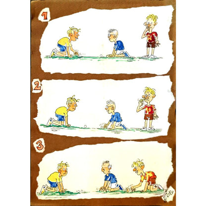 Jordan Popiliev 33x23cm Orijinal Karikatür BOD06139