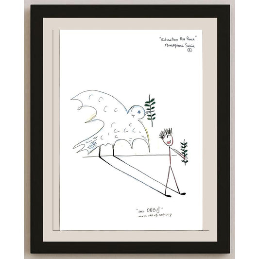 Raquel Orzuj 29x21cm Orijinal Karikatür BOD06147