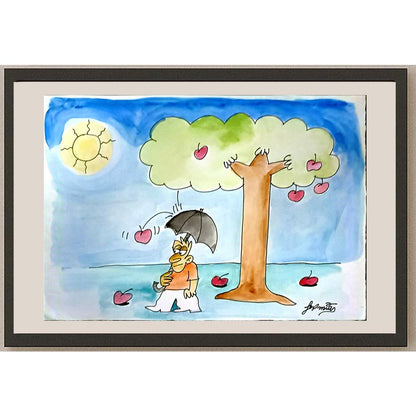 Jeremias Sousa Castro 29x21cm Orijinal Karikatür BOD06149