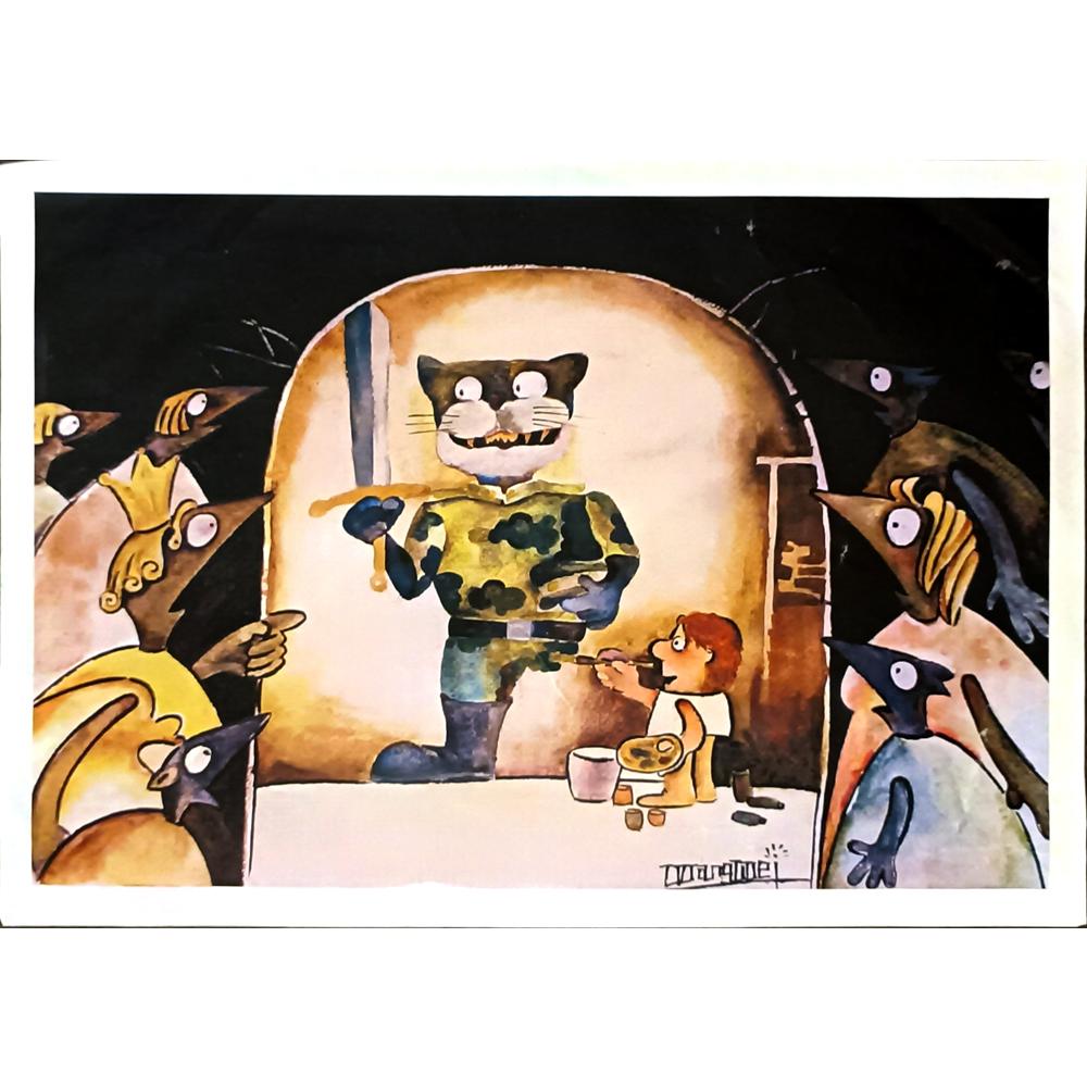Shanghai 29x21cm Orijinal Karikatür BOD06155
