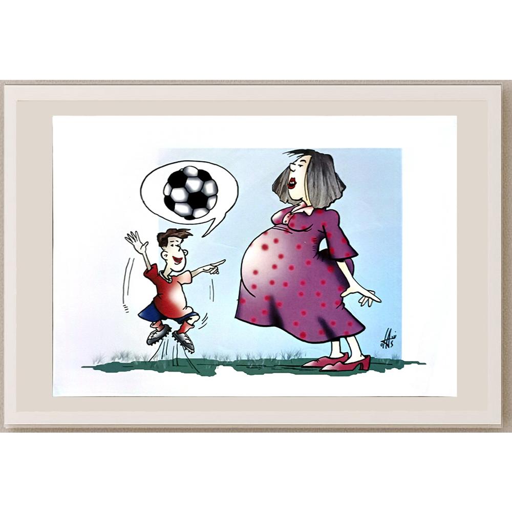 Nikola Otas 29x21cm Orijinal Karikatür BOD06158