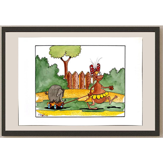 Tadeusz Krotos 29x21cm Orijinal Karikatür BOD06159