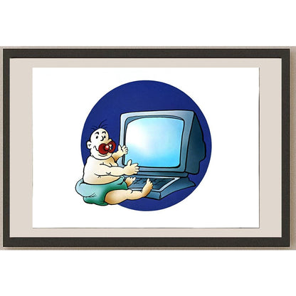 Nikola Otas 29x21cm Orijinal Karikatür BOD06161