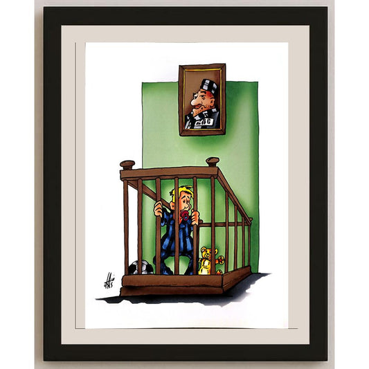 Nikola Otas 29x21cm Orijinal Karikatür BOD06162