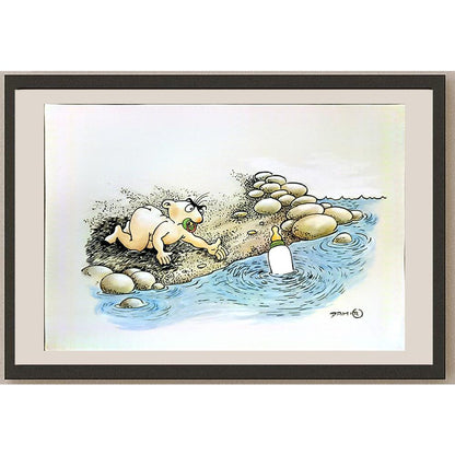 Damir Novak 29x21cm Orijinal Karikatür BOD06172