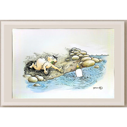 Damir Novak 29x21cm Orijinal Karikatür BOD06172