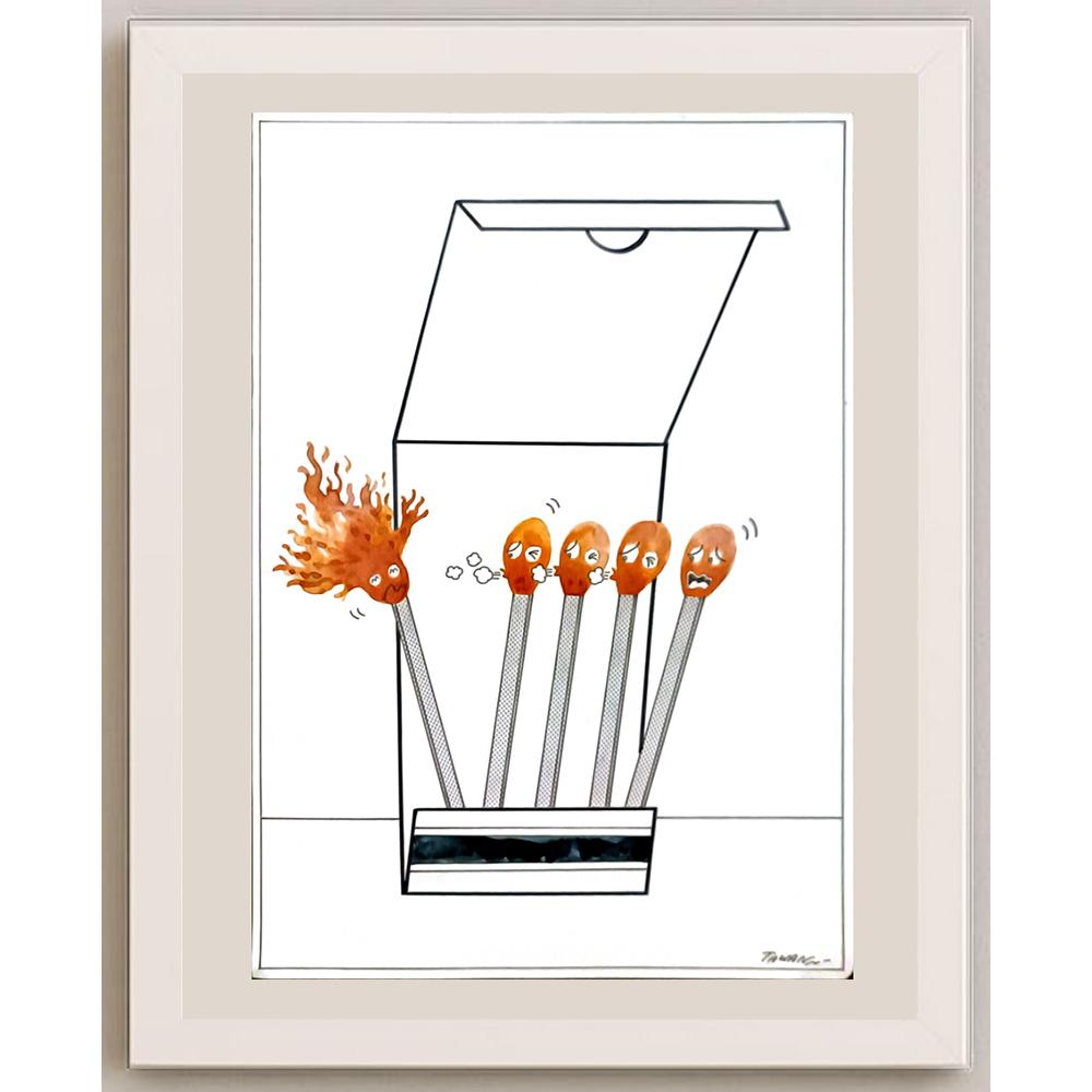 Tawan Chuntra 29x21cm Orijinal Karikatür BOD06176
