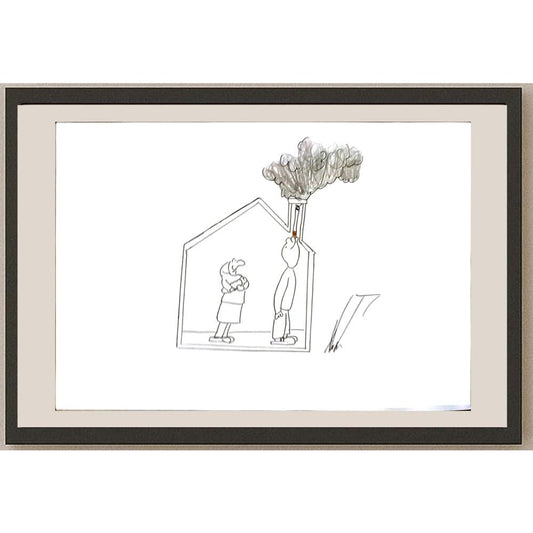 Alperen Toksöz 29x21cm Orijinal Karikatür BOD06177