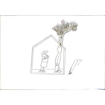Alperen Toksöz 29x21cm Orijinal Karikatür BOD06177