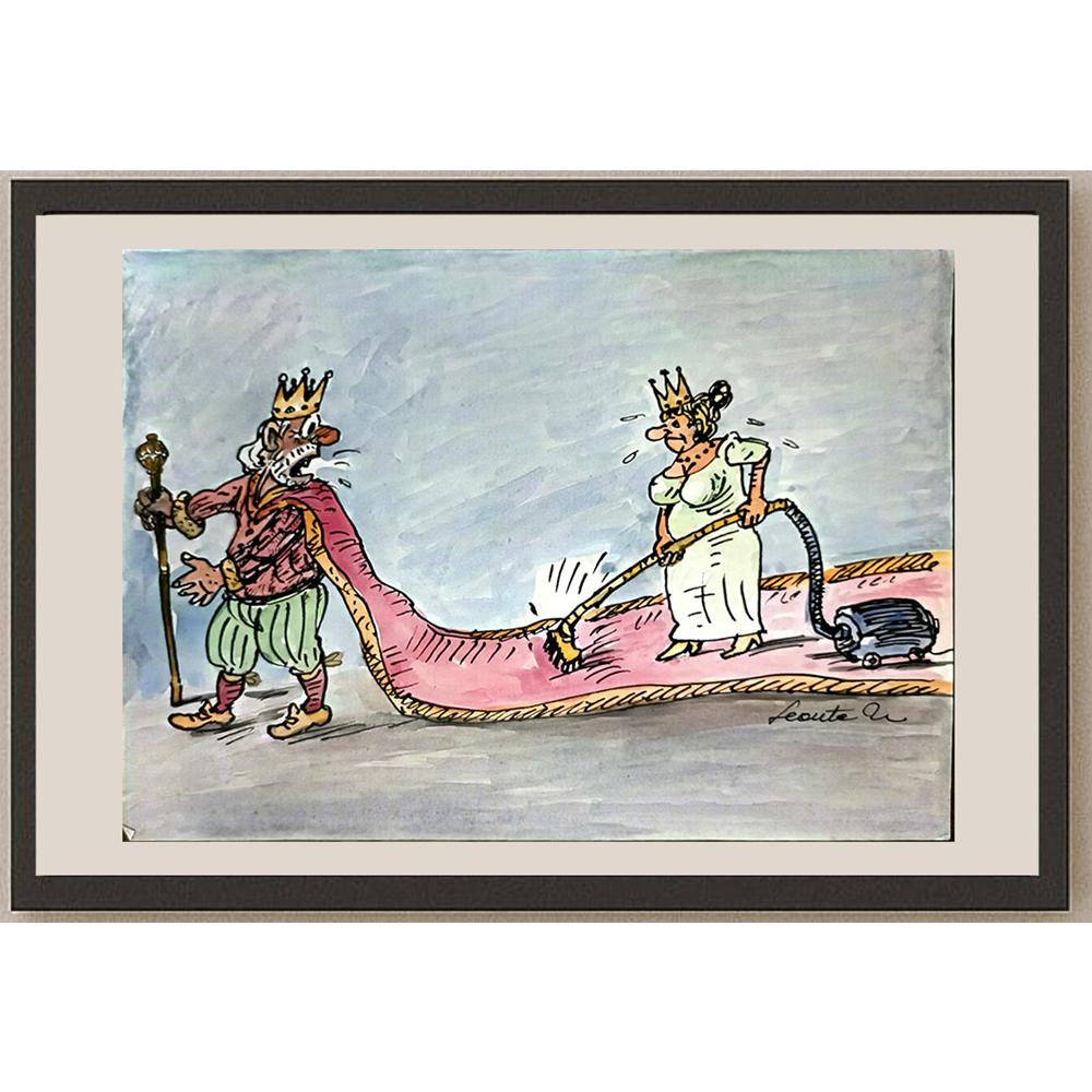 Leonte Nastase 29x21cm Orijinal Karikatür BOD06190
