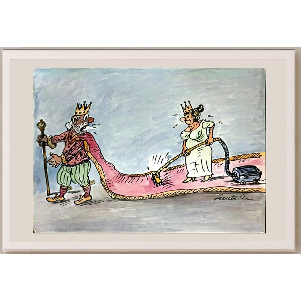 Leonte Nastase 29x21cm Orijinal Karikatür BOD06190
