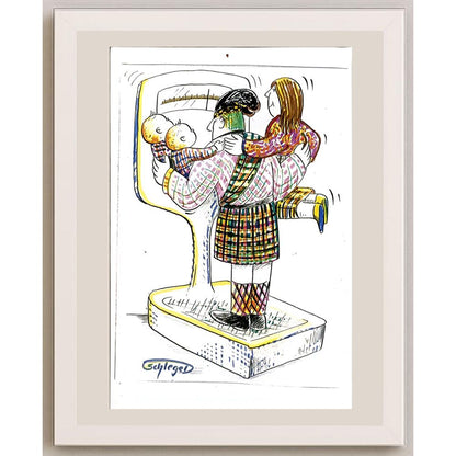 Wolfgang Schlegel 29x21cm Orijinal Karikatür BOD06194