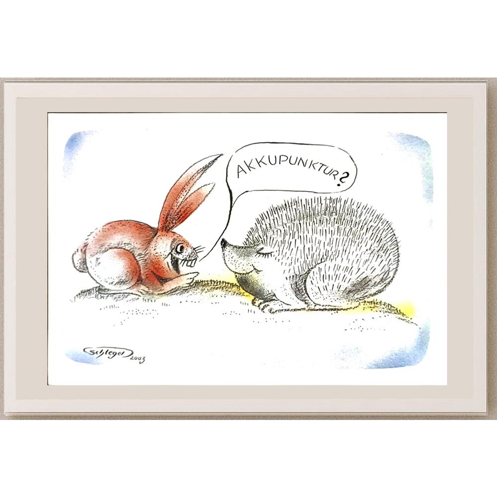 Wolfgang Schlegel 29x21cm Orijinal Karikatür BOD06198