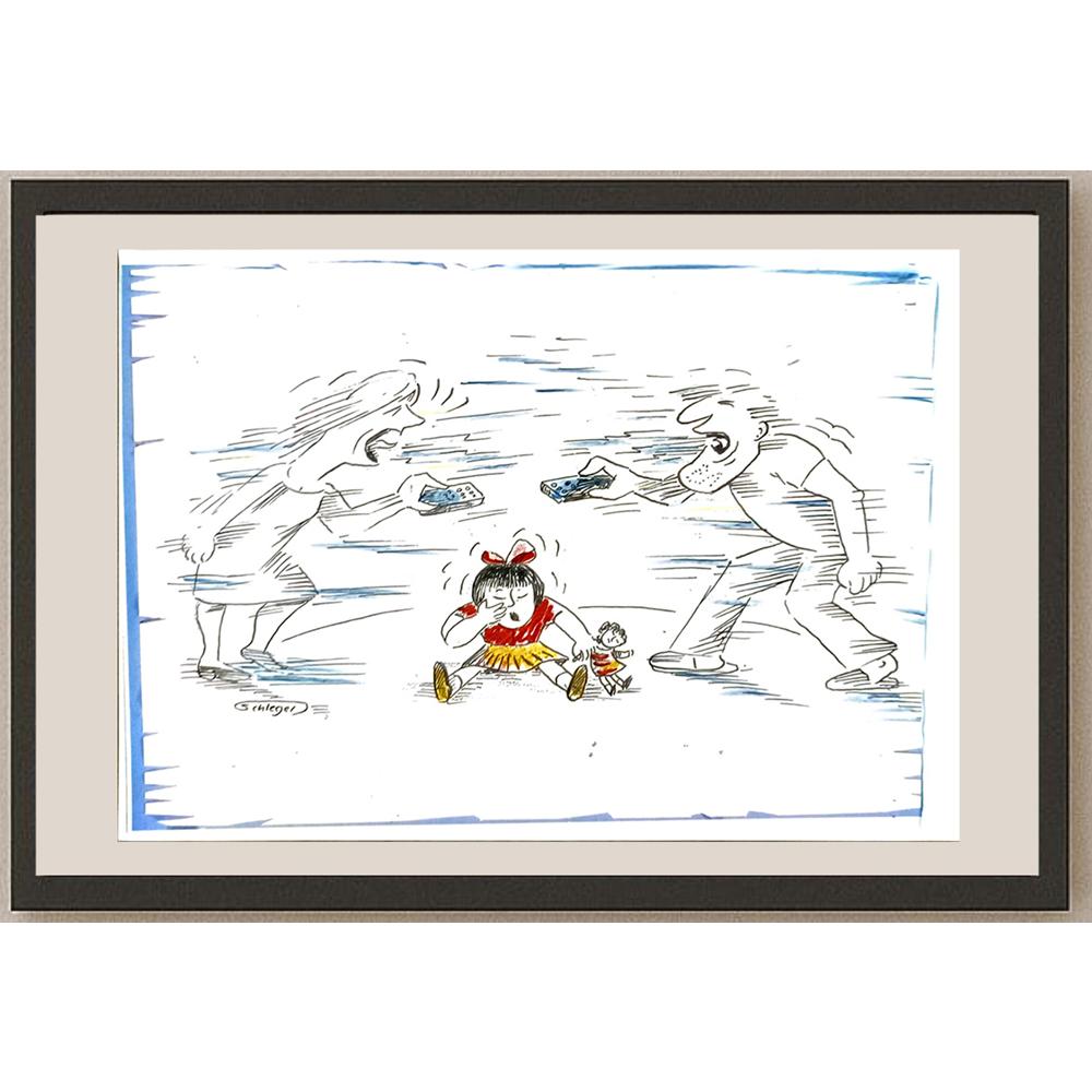 Wolfgang Schlegel 29x21cm Orijinal Karikatür BOD06201