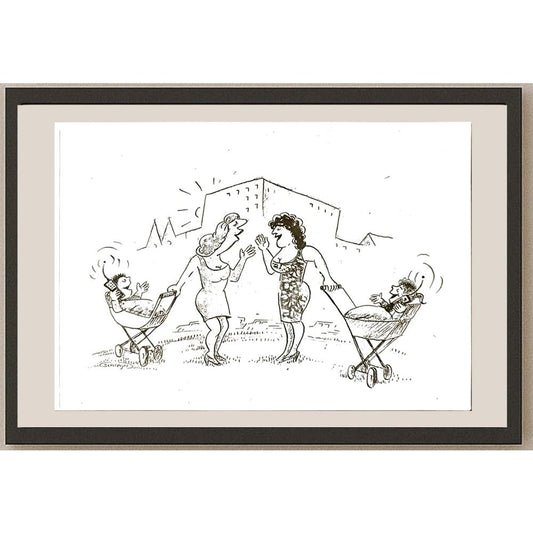 Wolfgang Schlegel 29x21cm Orijinal Karikatür BOD06204