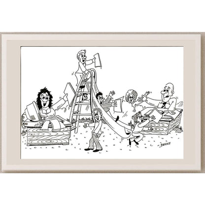 Branko Zupanic 29x21cm Orijinal Karikatür BOD06205