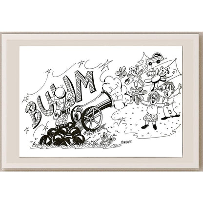 Branko Zupanic 29x21cm Orijinal Karikatür BOD06208