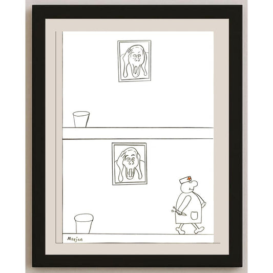 Marjan Rezaie 29x21cm Orijinal Karikatür BOD06209