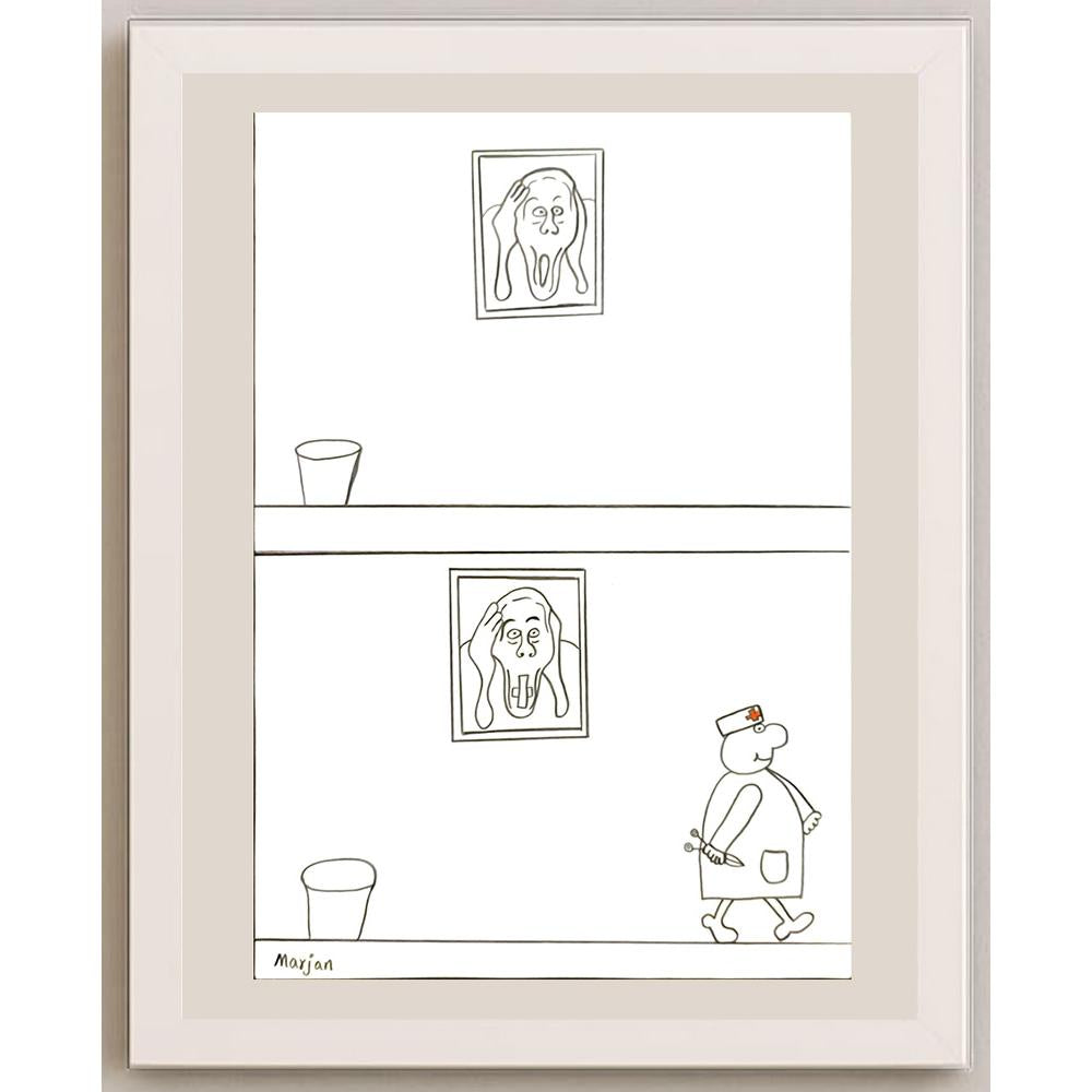 Marjan Rezaie 29x21cm Orijinal Karikatür BOD06209