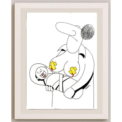 Anton Kotreba 29x21cm Orijinal Karikatür BOD06211