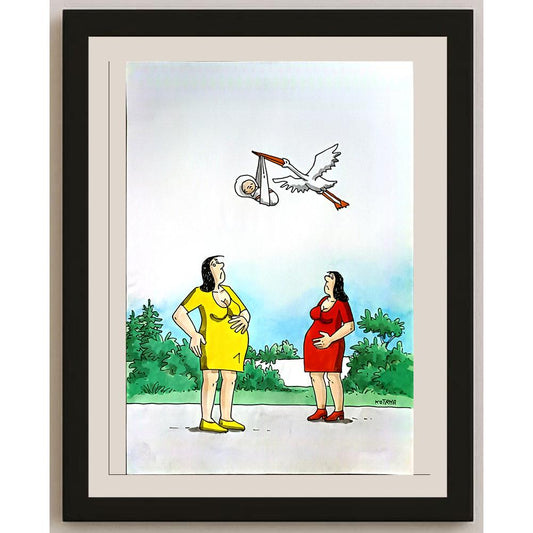 Lubomir Kotrha 29x21cm Orijinal Karikatür BOD06212