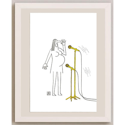 Peter Luko 29x21cm Orijinal Karikatür BOD06216