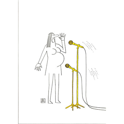 Peter Luko 29x21cm Orijinal Karikatür BOD06216