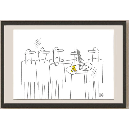 Peter Luko 29x21cm Orijinal Karikatür BOD06218