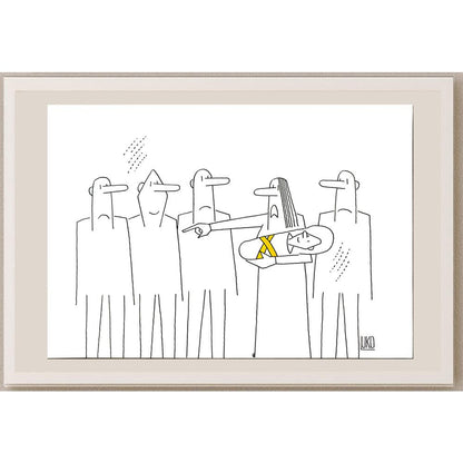 Peter Luko 29x21cm Orijinal Karikatür BOD06218