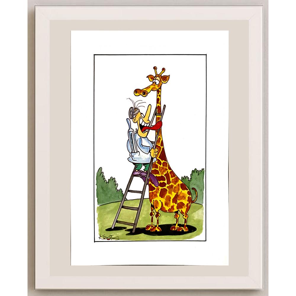 Tadeusz Krotos 29x21cm Orijinal Karikatür BOD06222