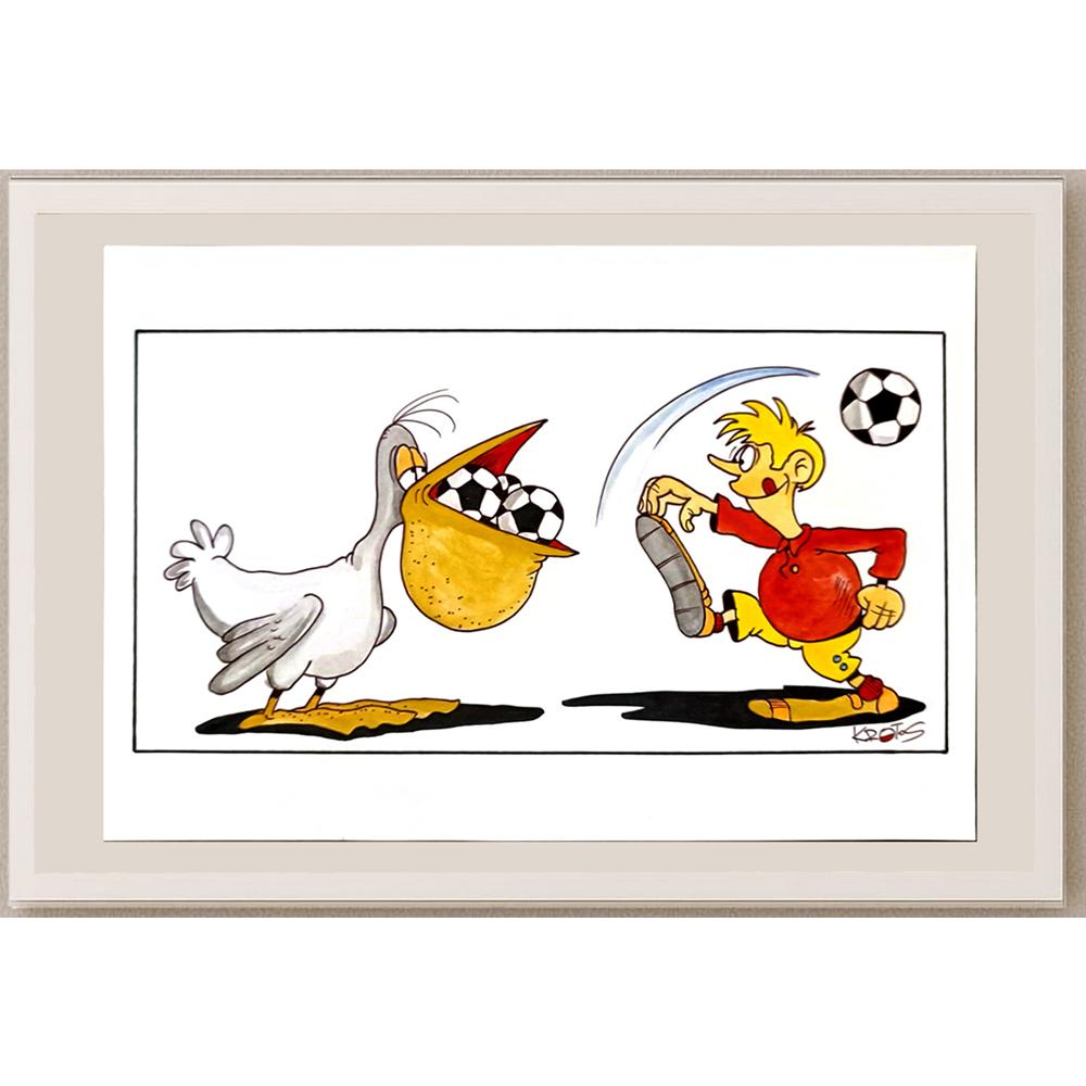 Tadeusz Krotos 29x21cm Orijinal Karikatür BOD06223